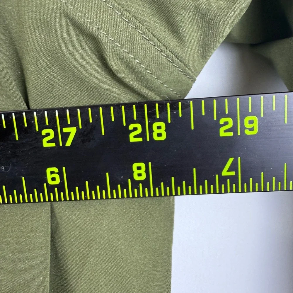 Banana Republic Bomber Jacket Mens XXL Green Olive Night Polyester Casual Zip Up